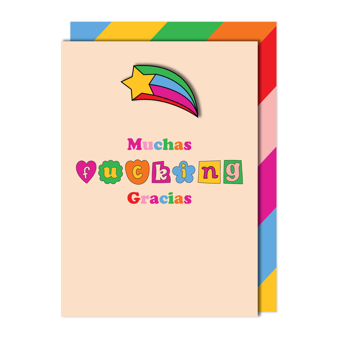 Muchas Fucking Gracias Greeting Card