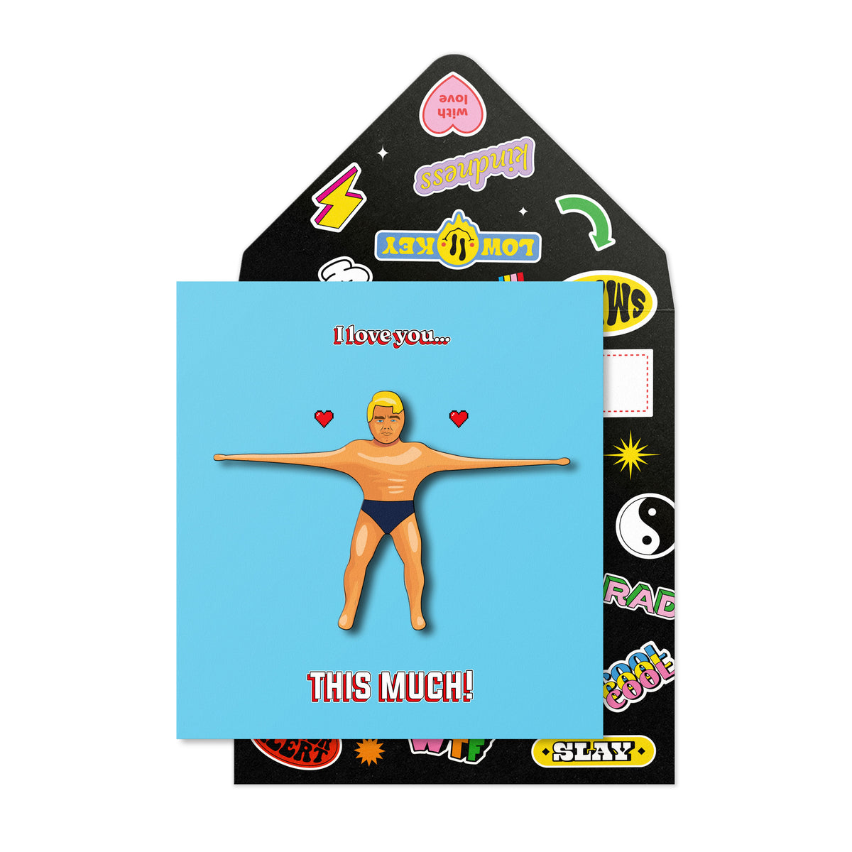 Stretch Armstrong, I love you Greeting Card
